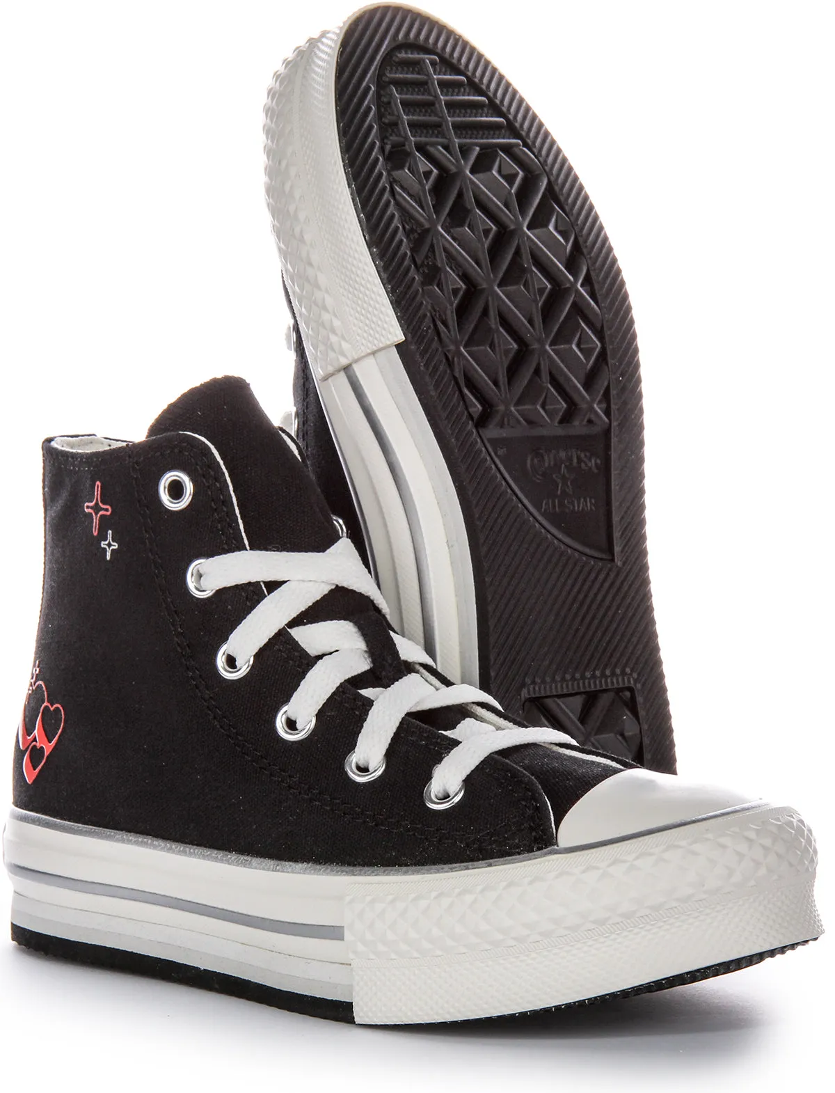 Converse All Star Kids Palftorm Y2K A09122C In Black Red For Kids Shoes Converse