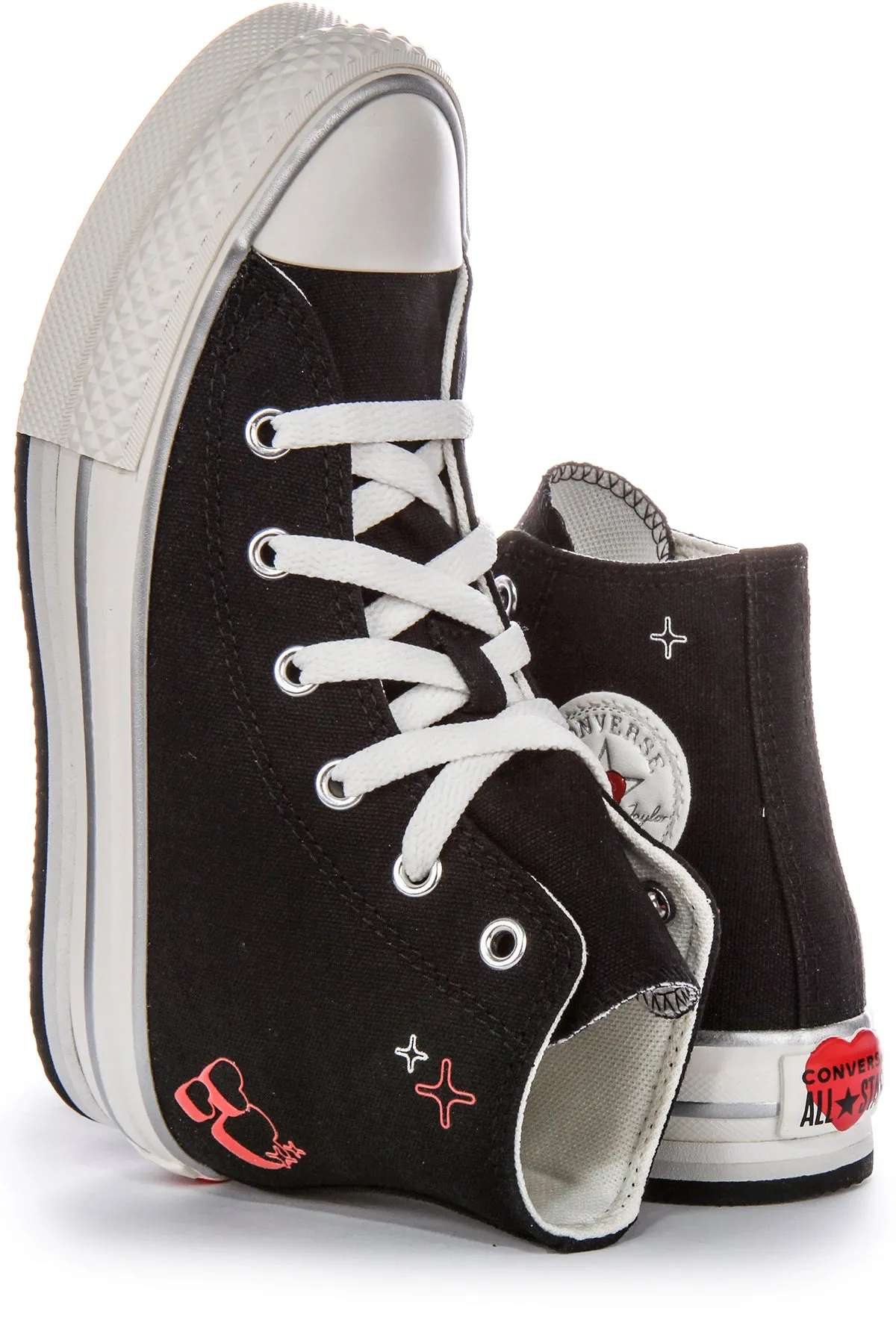 Converse All Star Kids Palftorm Y2K A09122C In Black Red For Kids Shoes Converse