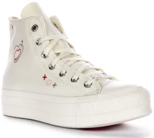 Converse All Star Lift 2K A09114C Platform In White For Women Shoes Converse