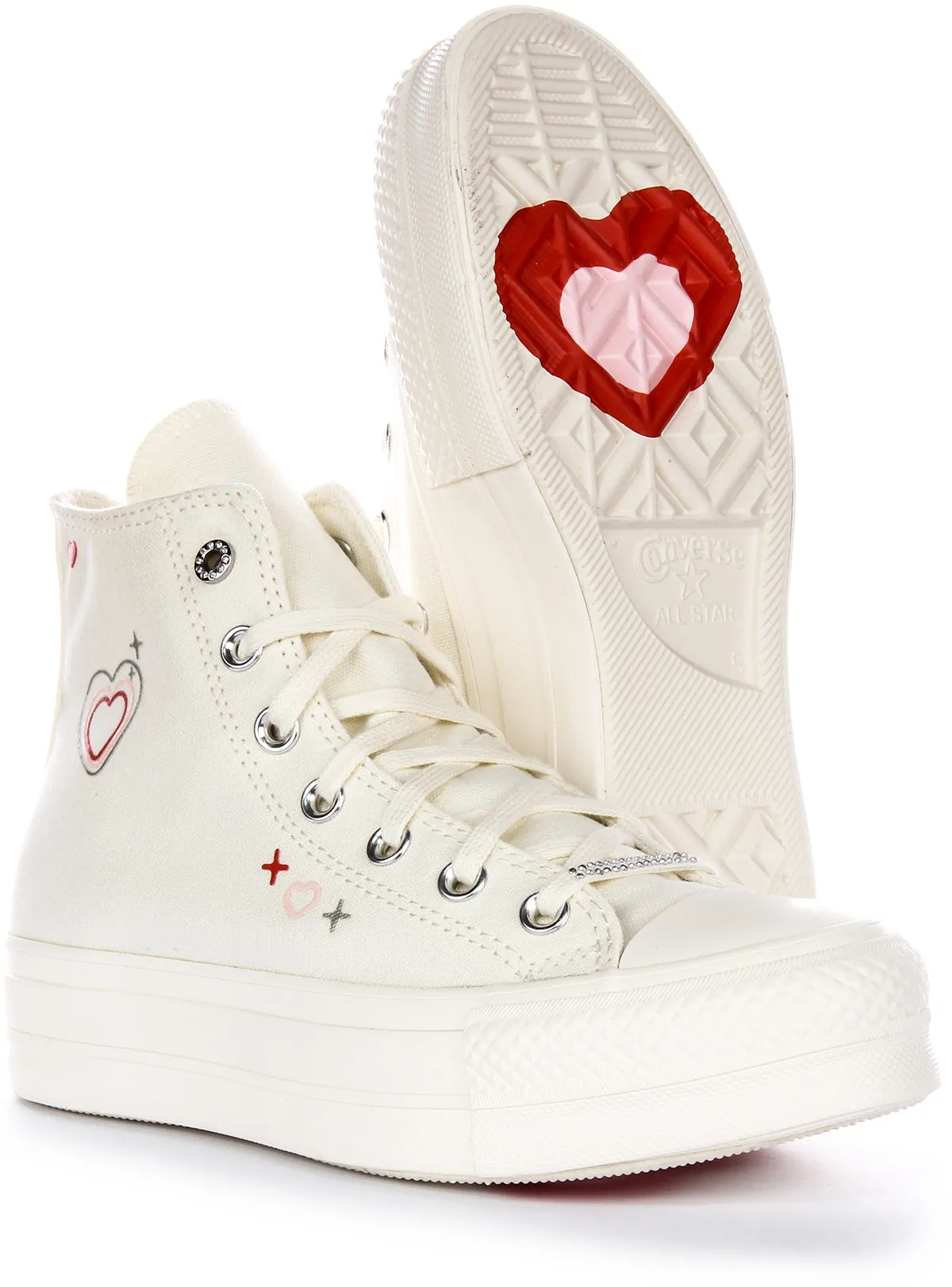 Converse All Star Lift 2K A09114C Platform In White For Women Shoes Converse