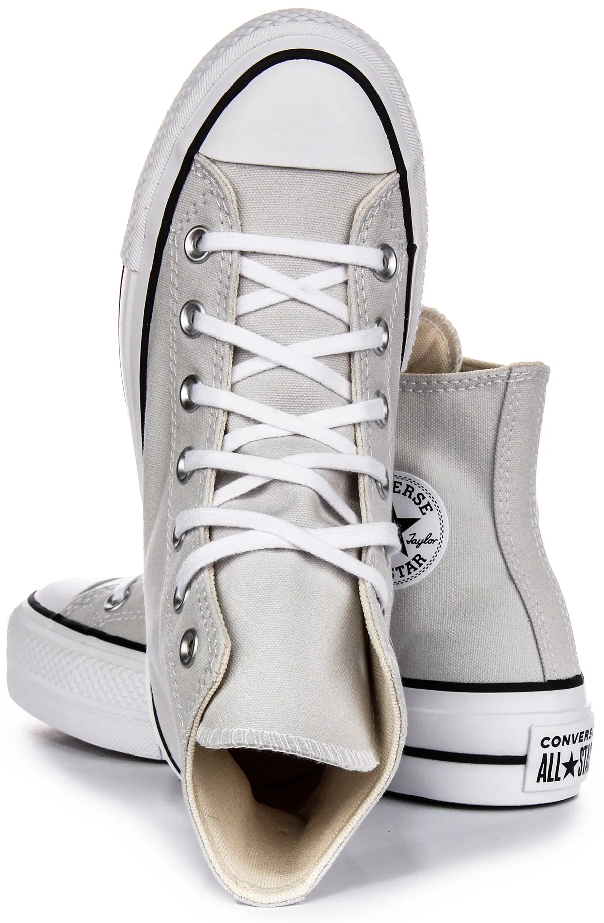 Converse All Star Lift Hi A08287C In Grey White For Women Shoes Converse