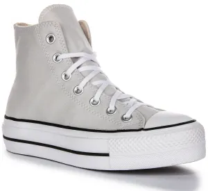 Converse All Star Lift Hi A08287C In Grey White For Women Shoes Converse