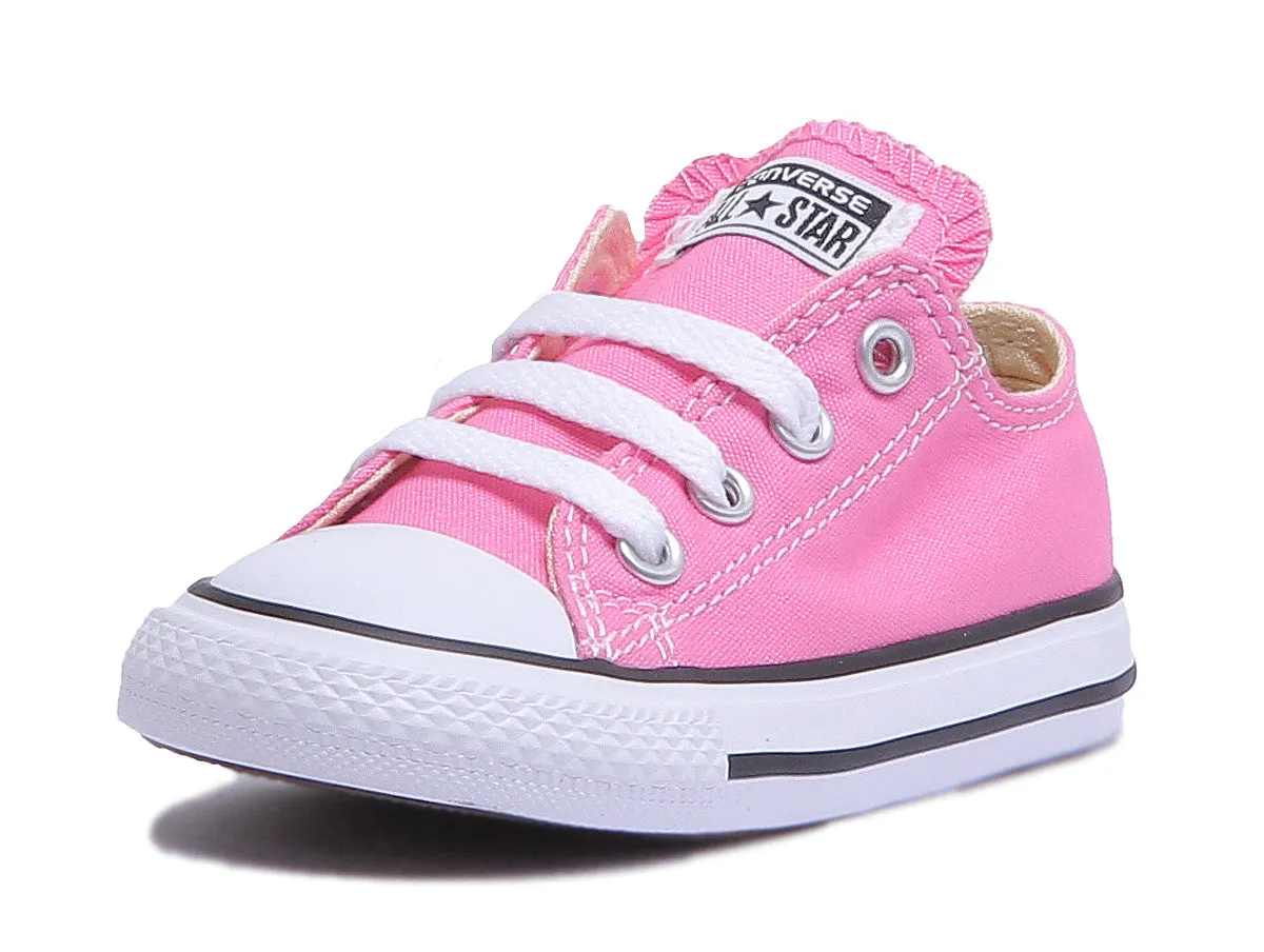 Converse All Star Low Core Trainer In Pink For Infants Shoes Converse