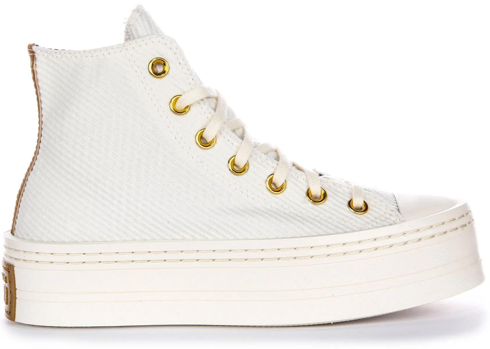 Converse All Star Modern  Lift A07204C In White Gold Shoes Converse