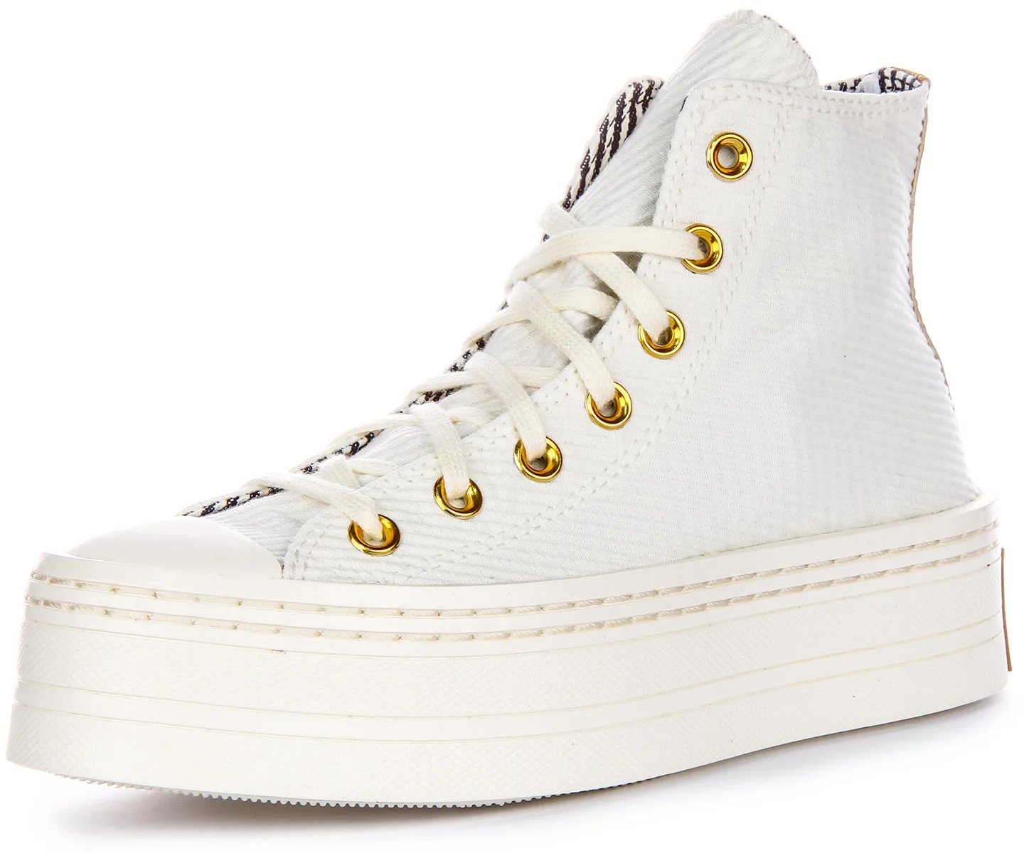 Converse All Star Modern  Lift A07204C In White Gold Shoes Converse