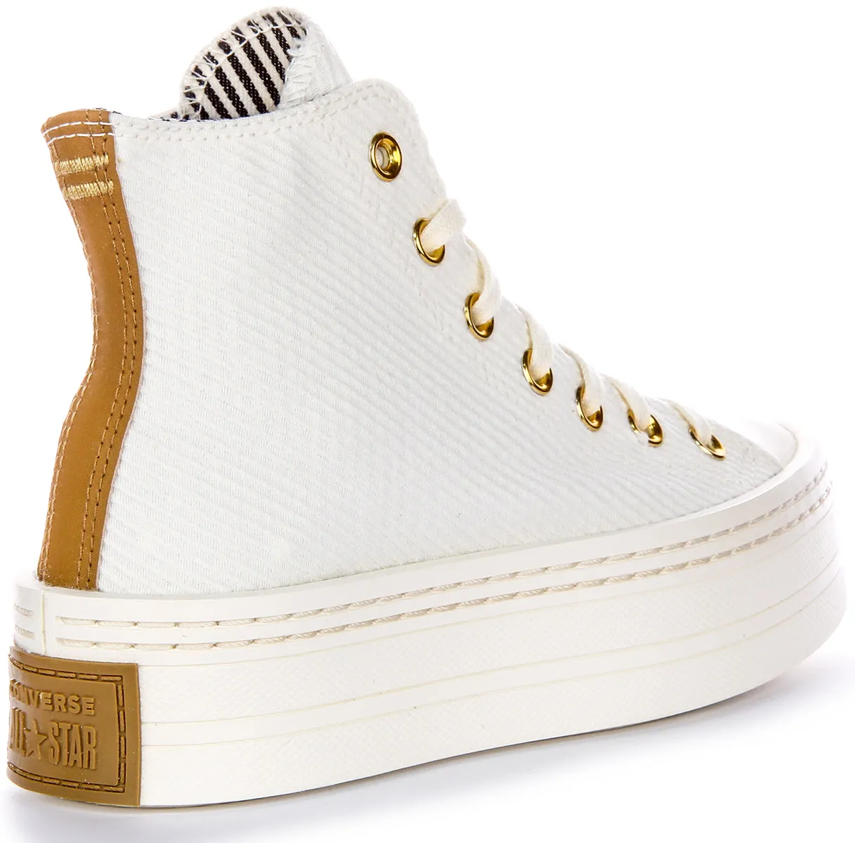 Converse All Star Modern  Lift A07204C In White Gold Shoes Converse