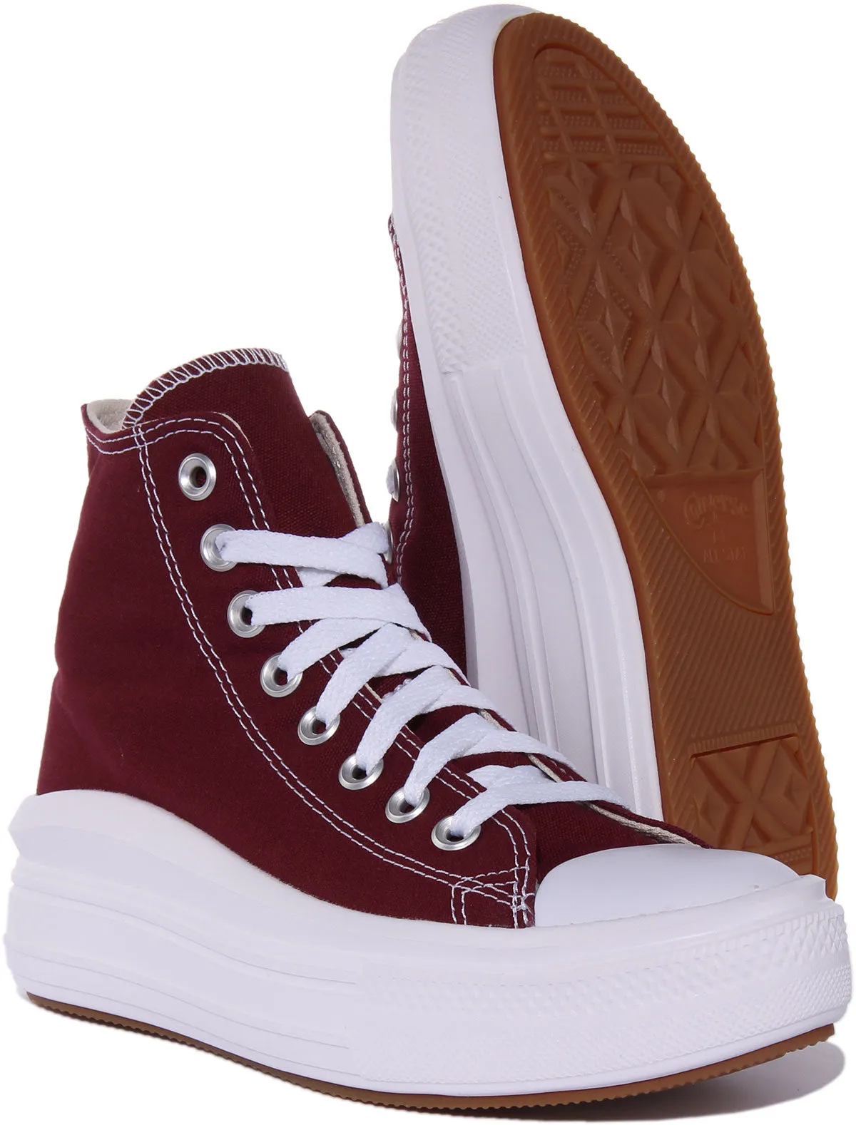 Converse All Star Move A02430C In Maroon Shoes Converse