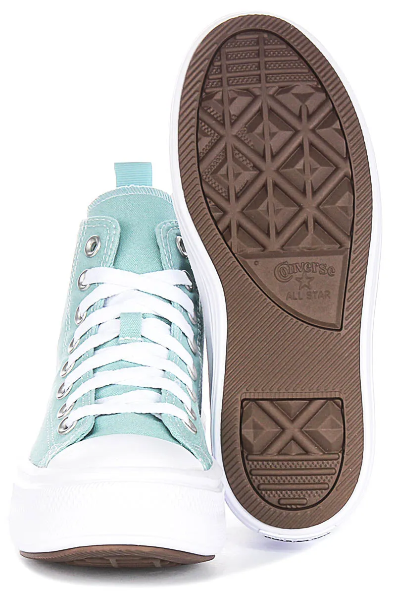 Converse All Star Move A10703C In Mint For Junior Platform Shoes Converse