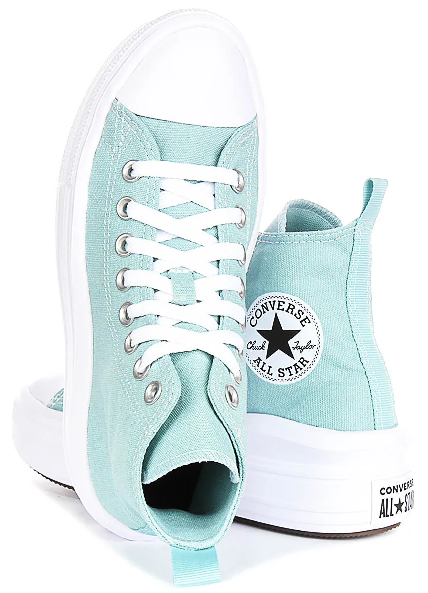 Converse All Star Move A10703C In Mint For Junior Platform Shoes Converse