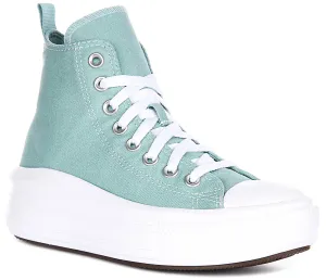 Converse All Star Move A10703C In Mint For Junior Platform Shoes Converse