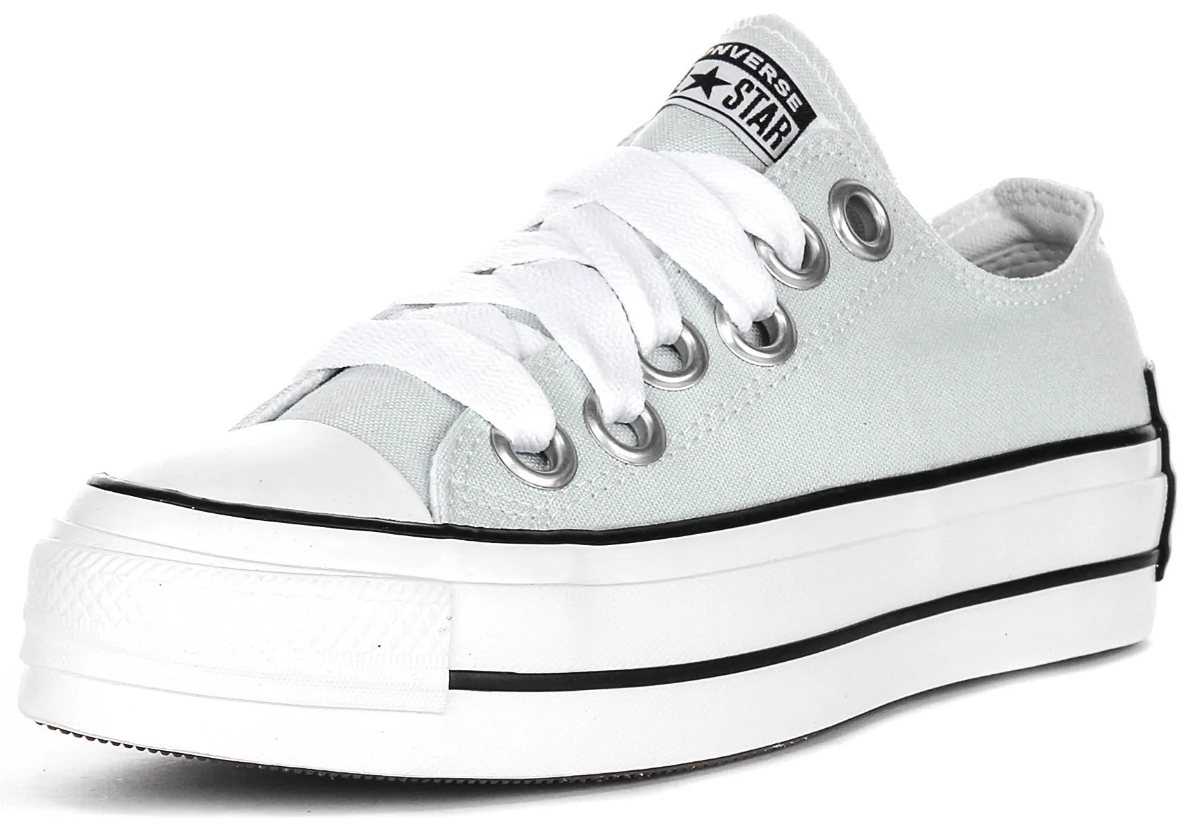 Converse All Star Platform Sketch Low A10426C In Light Blue Shoes Converse