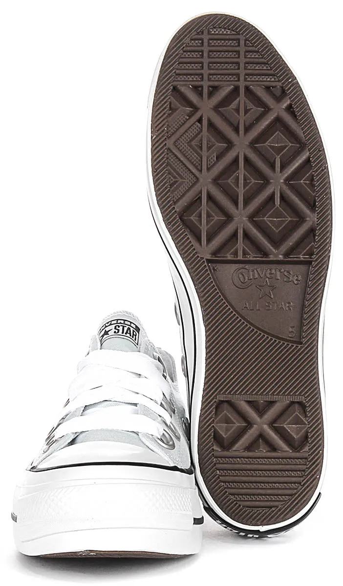 Converse All Star Platform Sketch Low A10426C In Light Blue Shoes Converse
