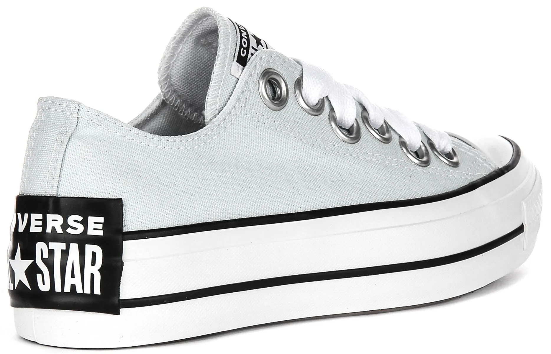 Converse All Star Platform Sketch Low A10426C In Light Blue Shoes Converse