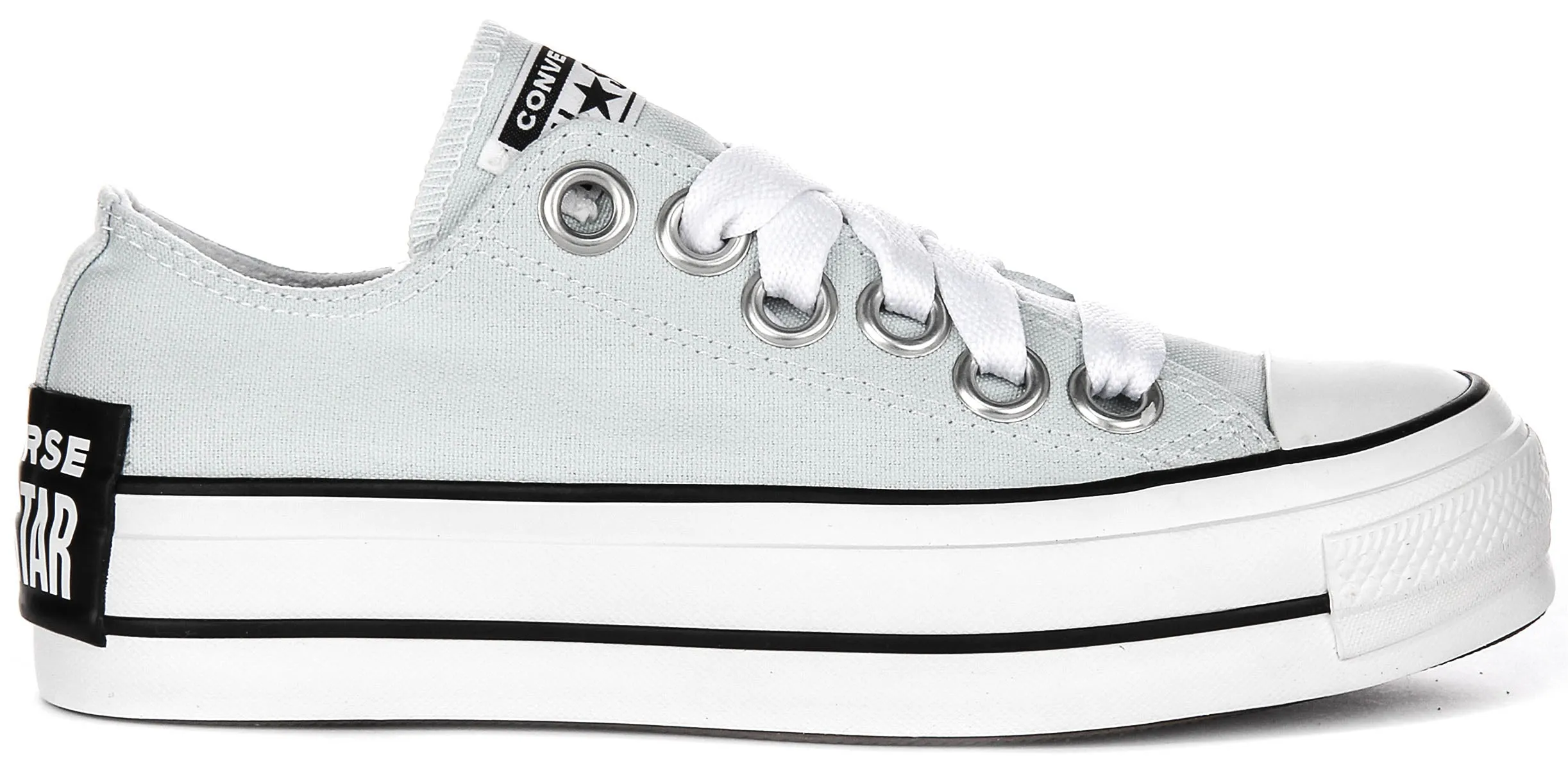 Converse All Star Platform Sketch Low A10426C In Light Blue Shoes Converse