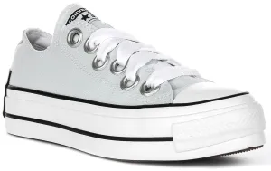 Converse All Star Platform Sketch Low A10426C In Light Blue Shoes Converse