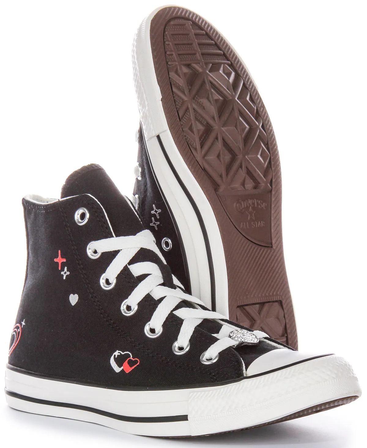 Converse All Stars 2K Heart A09116C In Black For Women Shoes Converse