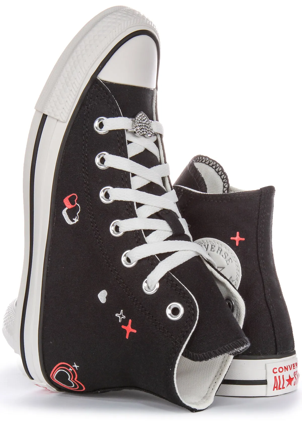 Converse All Stars 2K Heart A09116C In Black For Women Shoes Converse