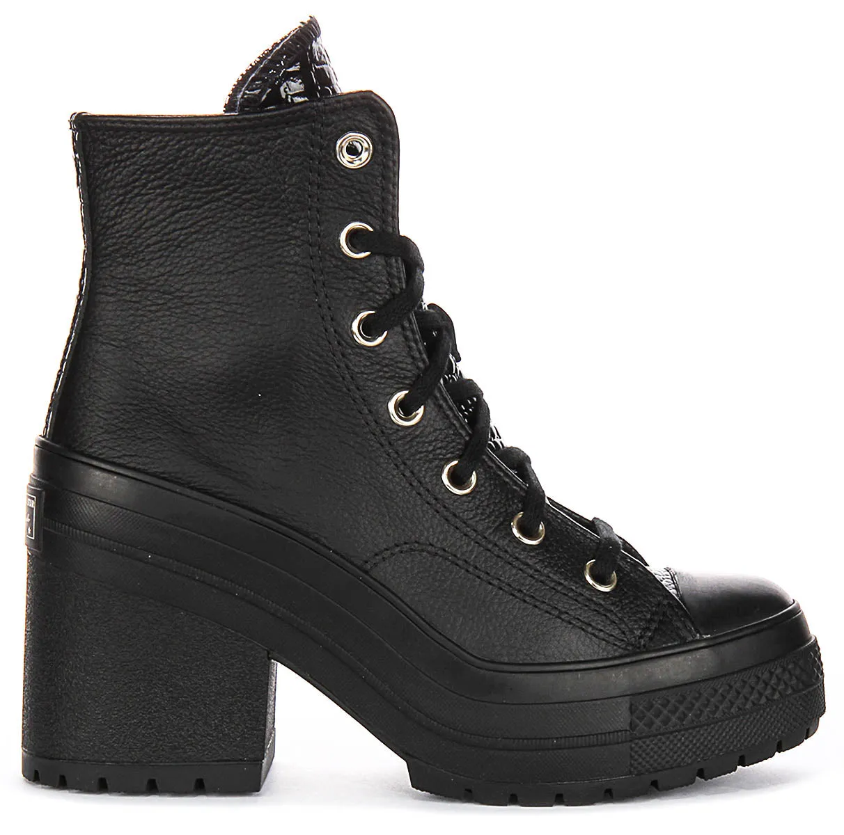 Converse Chuck 70 De Luxe Heel A12346C In Black Moc Croc Shoes Converse