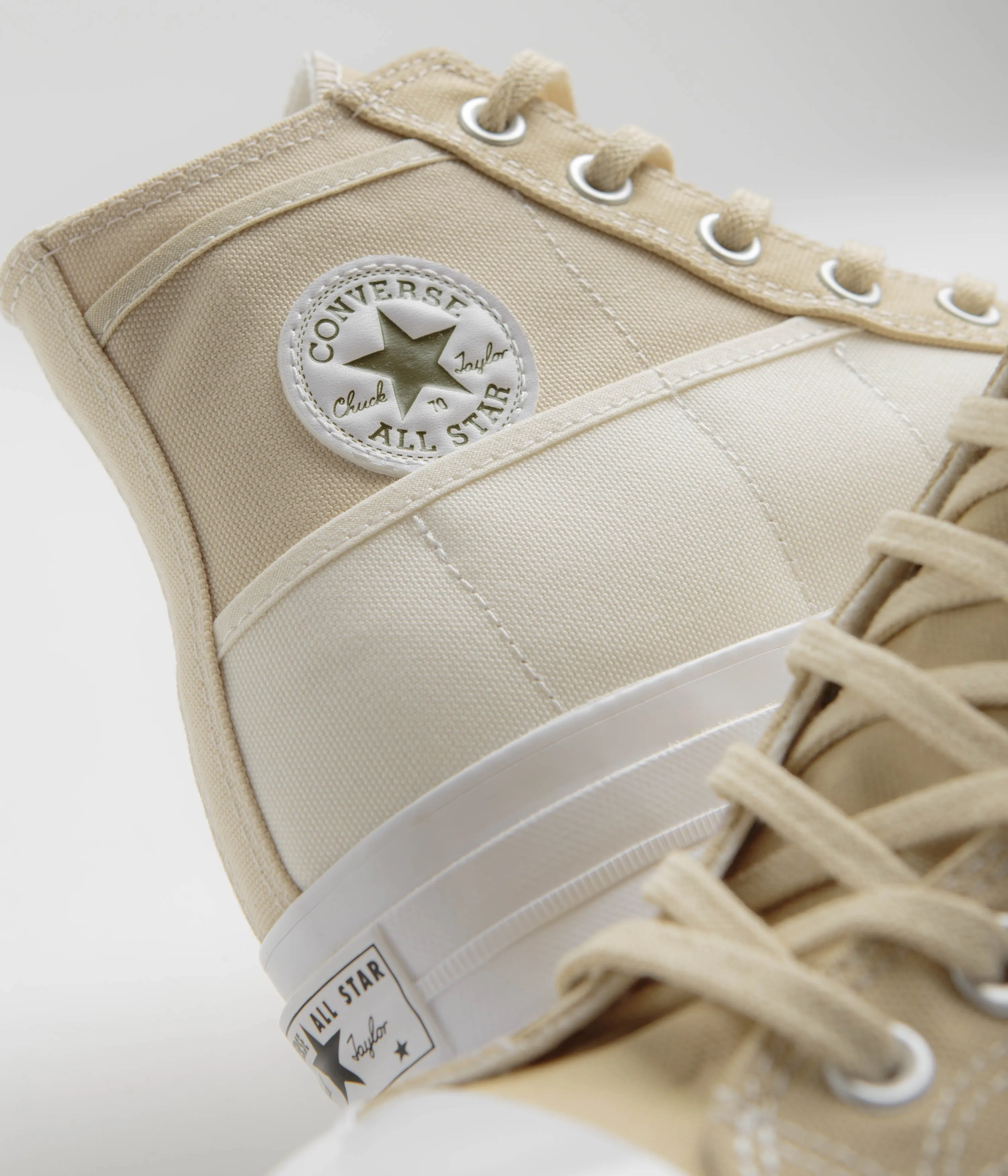 Converse Chuck 70 Hi Durable Neutrals Shoes - Egret / Miso Glaze / Forest Brew Converse Shoes
