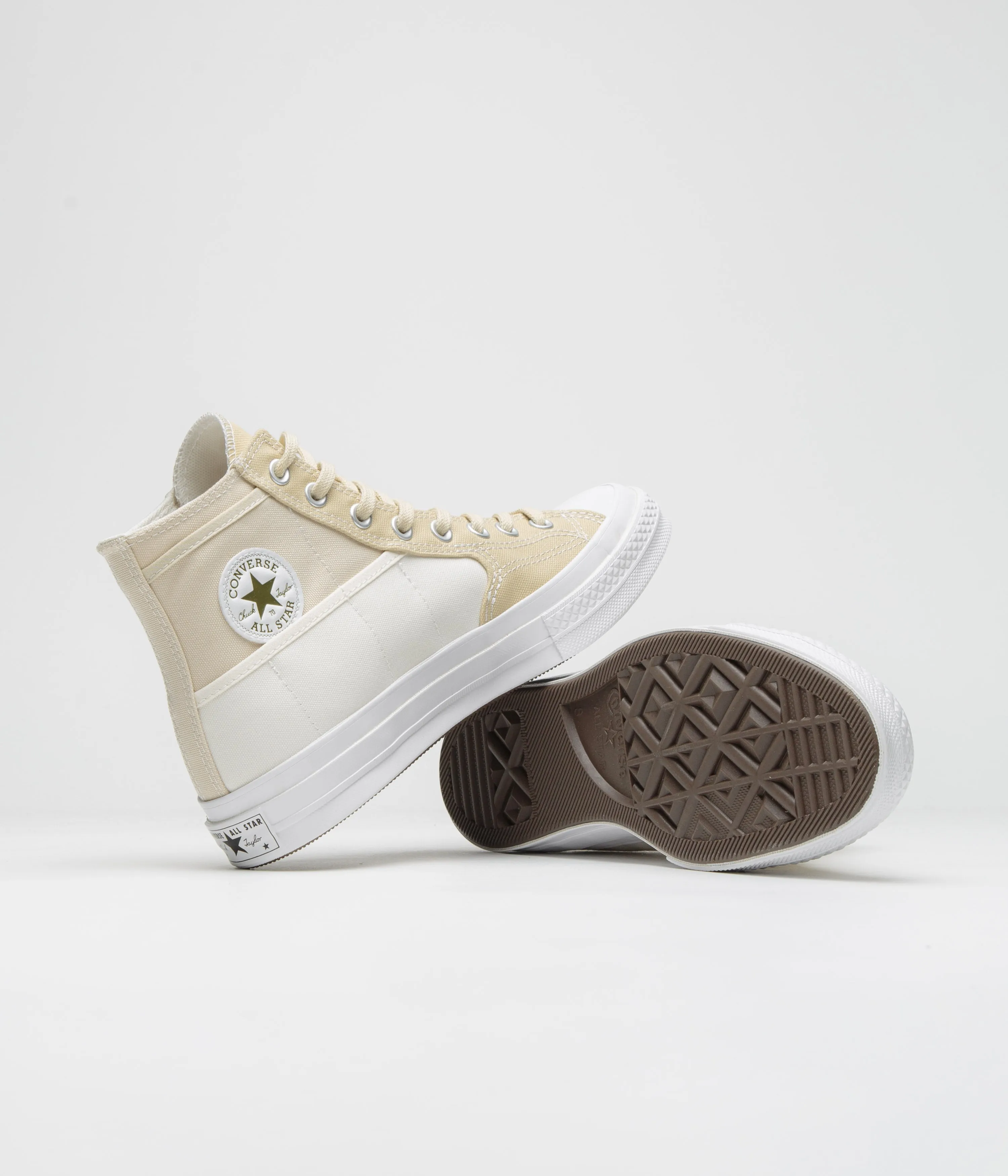 Converse Chuck 70 Hi Durable Neutrals Shoes - Egret / Miso Glaze / Forest Brew Converse Shoes