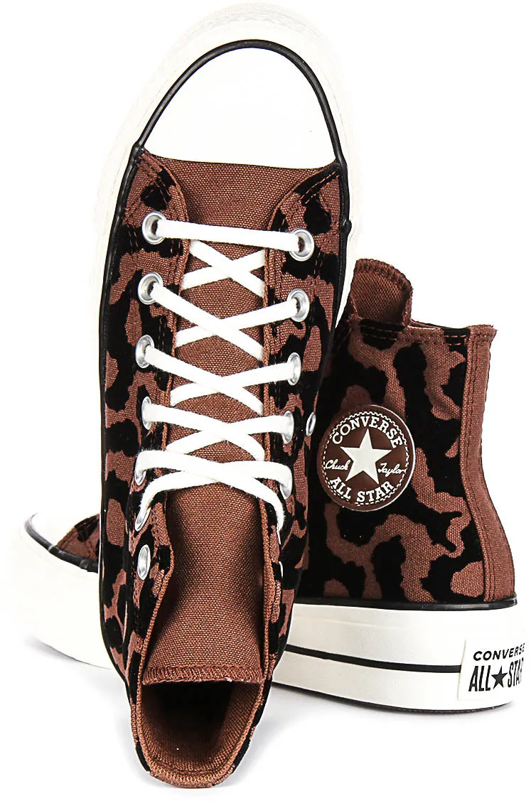 Converse Chuck 70 Leopard Remix A12351C In Brown Black Shoes Converse