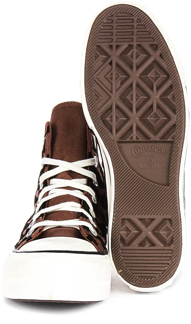 Converse Chuck 70 Leopard Remix A12351C In Brown Black Shoes Converse