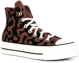 Converse Chuck 70 Leopard Remix A12351C In Brown Black Shoes Converse