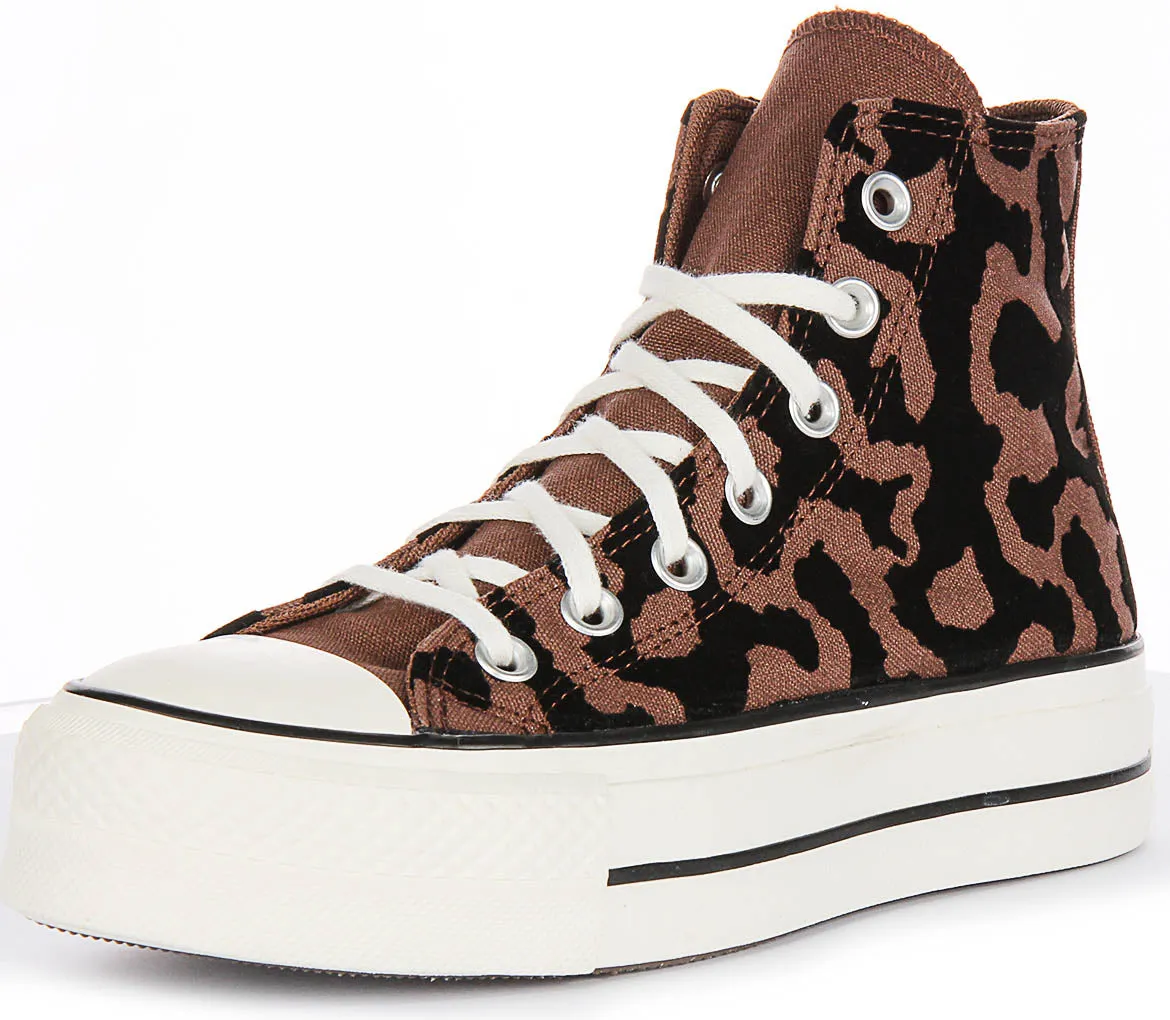 Converse Chuck 70 Leopard Remix A12351C In Brown Black Shoes Converse
