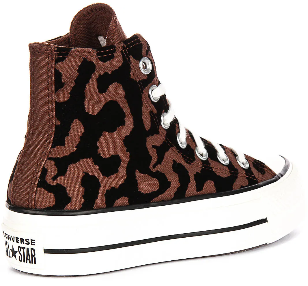 Converse Chuck 70 Leopard Remix A12351C In Brown Black Shoes Converse