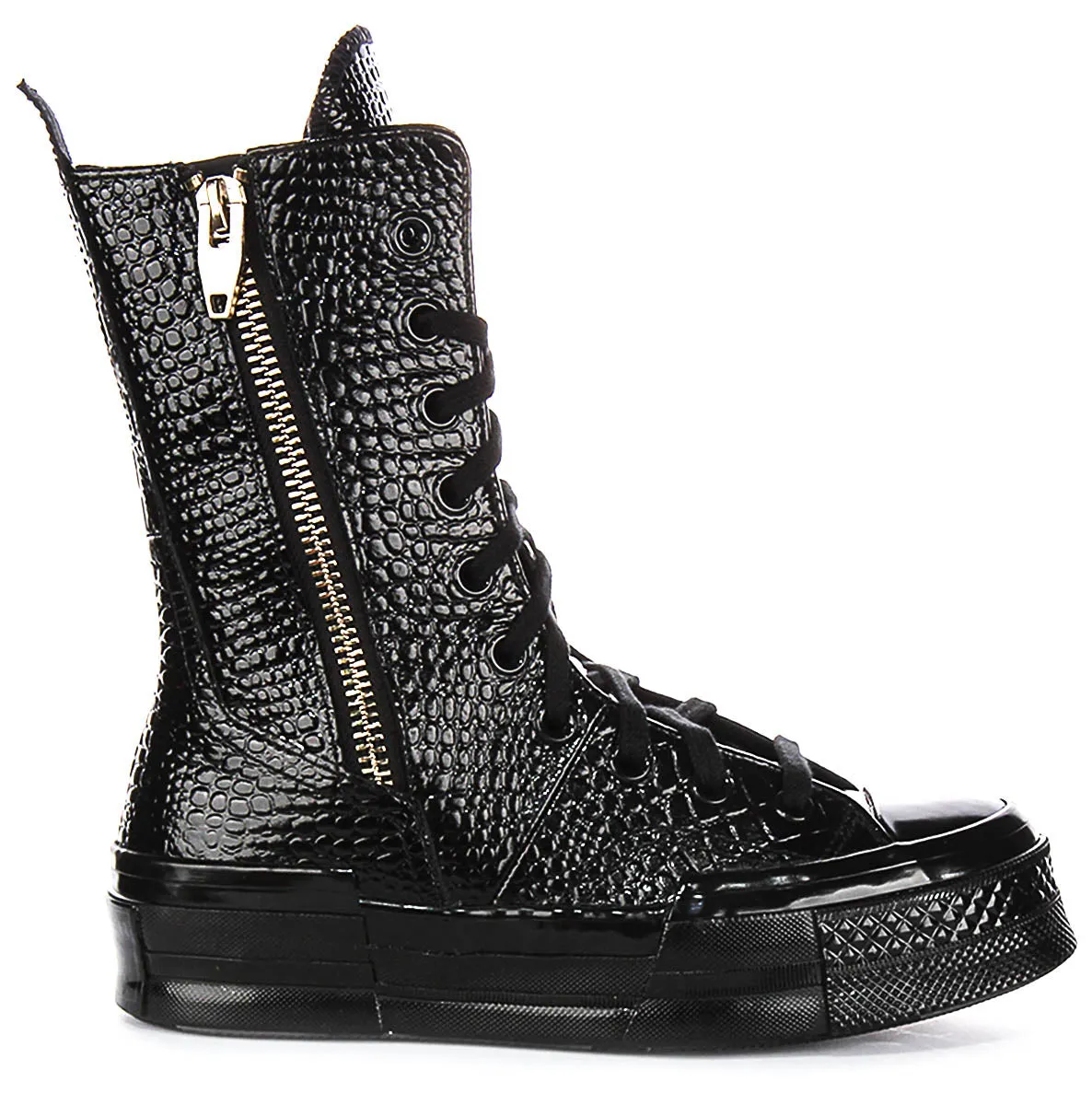 Converse Chuck 70 Plus XH A09381C In Black Croc Shoes Converse