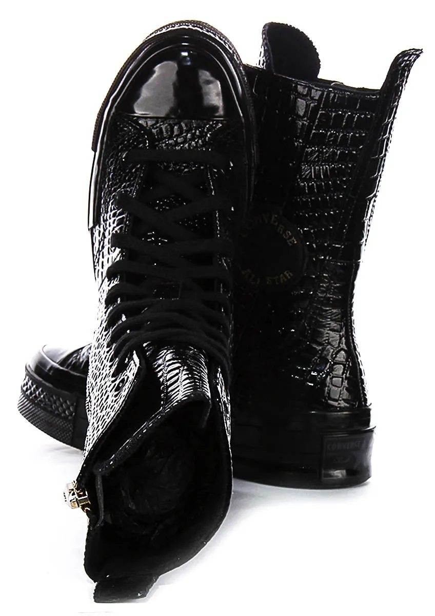 Converse Chuck 70 Plus XH A09381C In Black Croc Shoes Converse