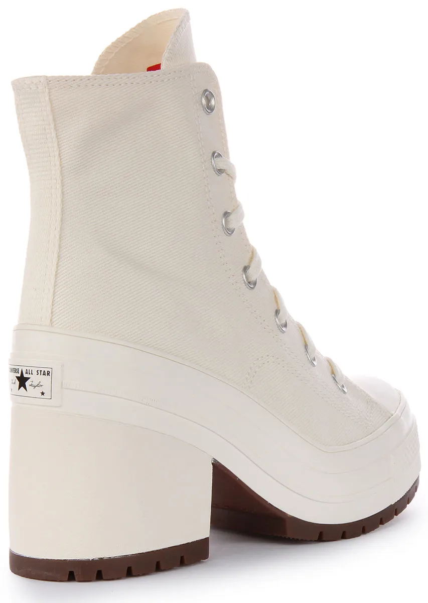 Converse Chuck 70s A05348C De Luxe Heel In White Shoes Converse