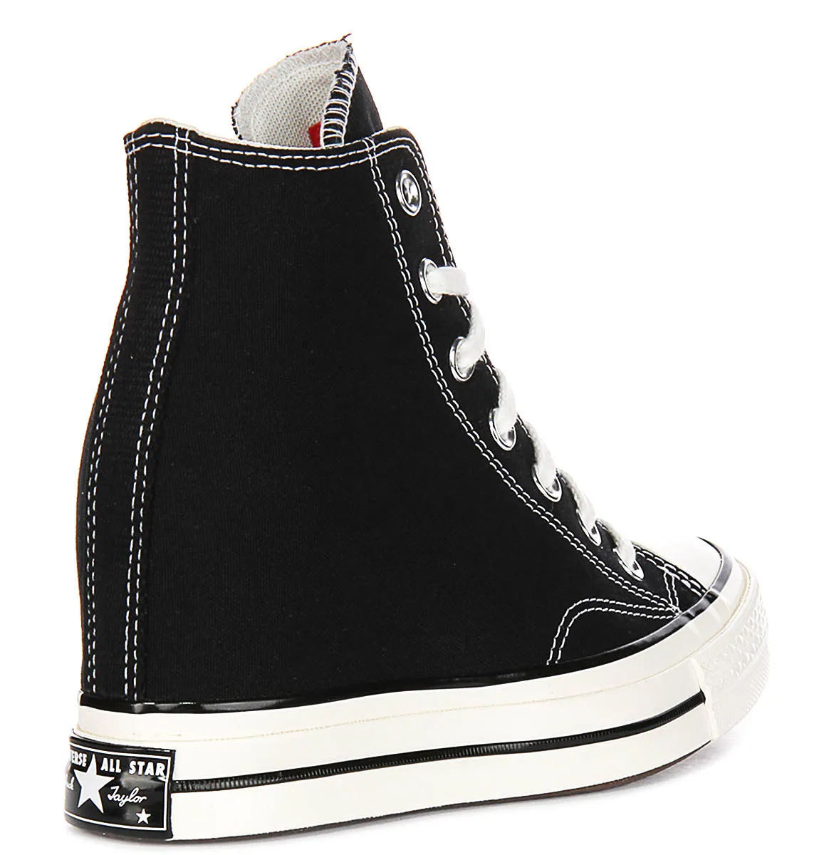 Converse Chuck 70s A12563C Wedge In Black White Platforms Shoes Converse