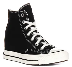 Converse Chuck 70s A12563C Wedge In Black White Platforms Shoes Converse