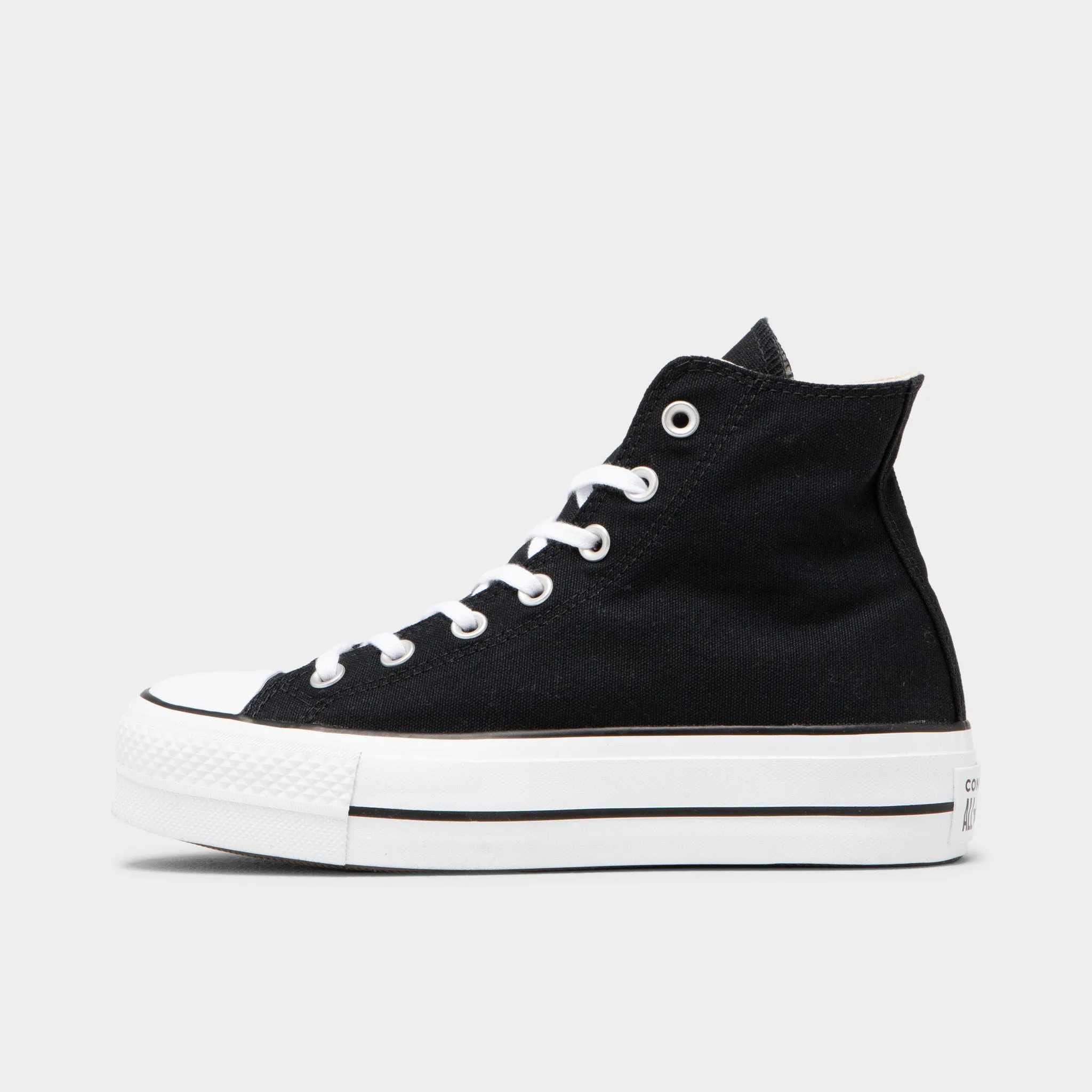 Converse Chuck Taylor All Star Platform Canvas Black / White - White Converse Shoes