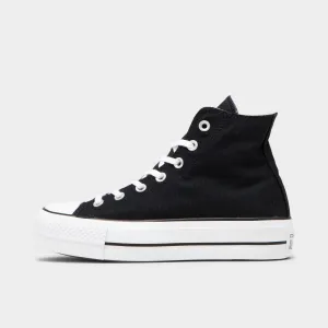 Converse Chuck Taylor All Star Platform Canvas Black / White - White Converse Shoes