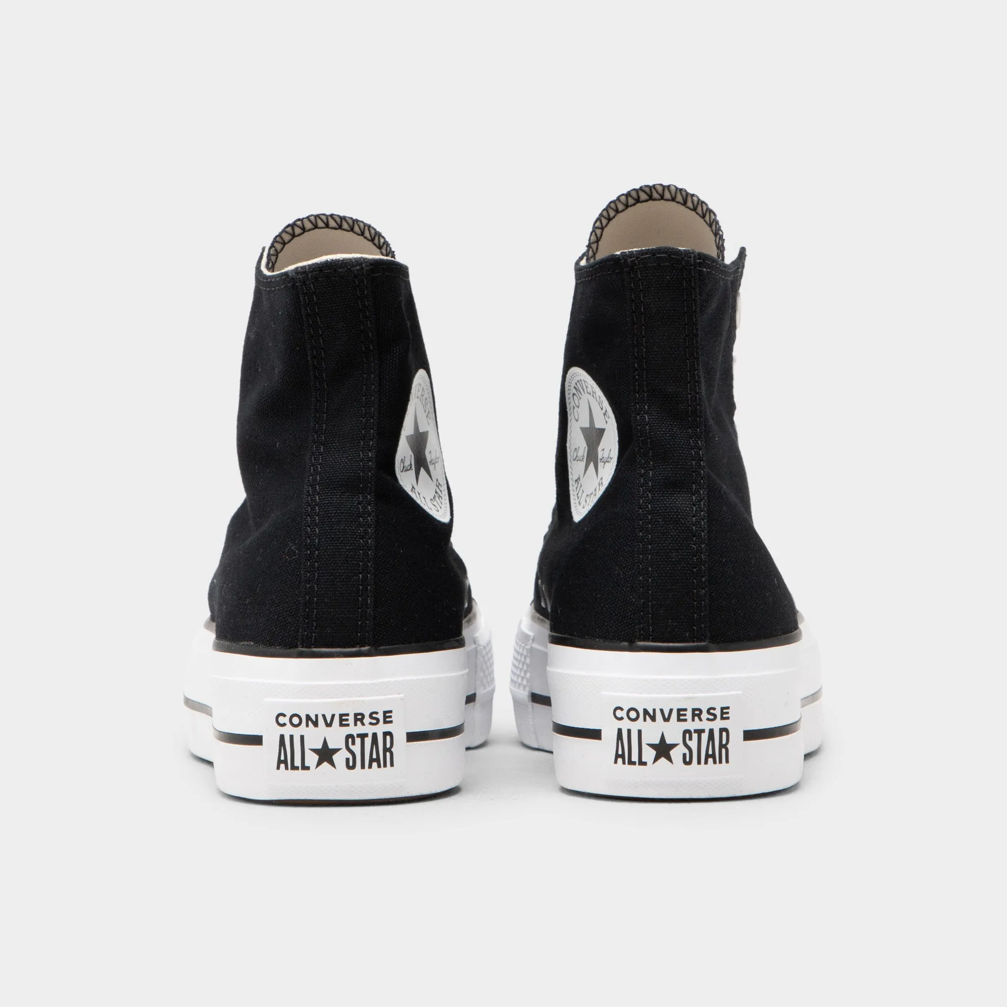 Converse Chuck Taylor All Star Platform Canvas Black / White - White Converse Shoes