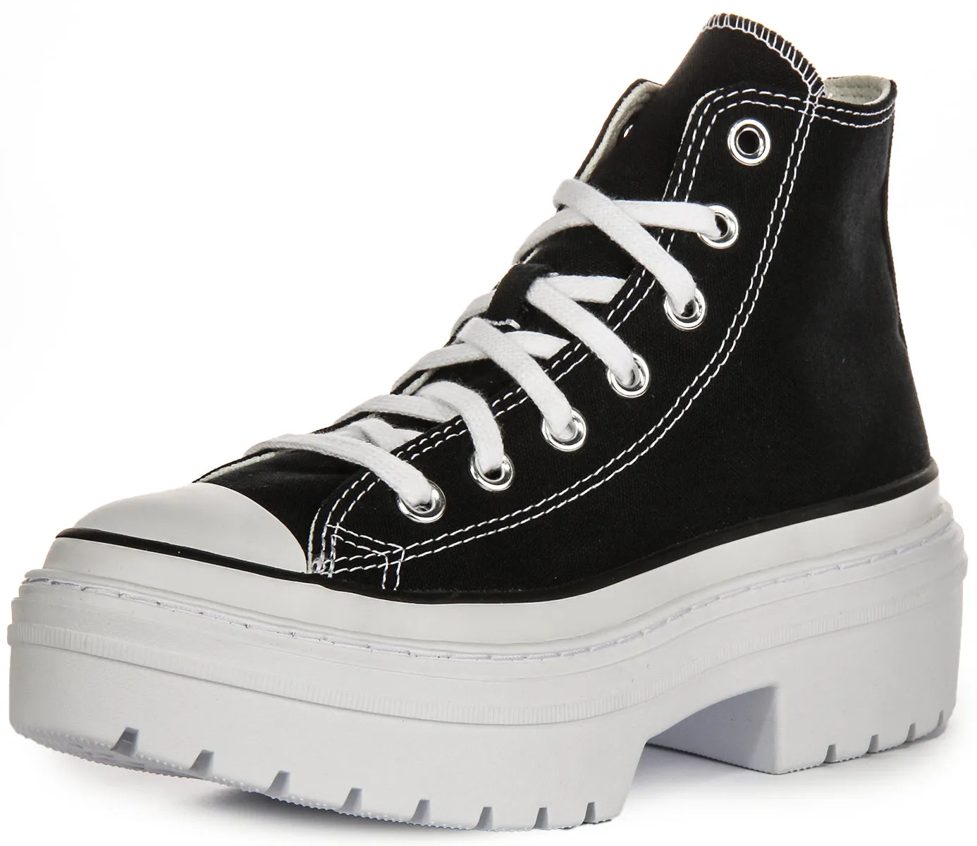 Converse Chuck Taylor Lugged Heel Platform A08258C In Black White Shoes Converse