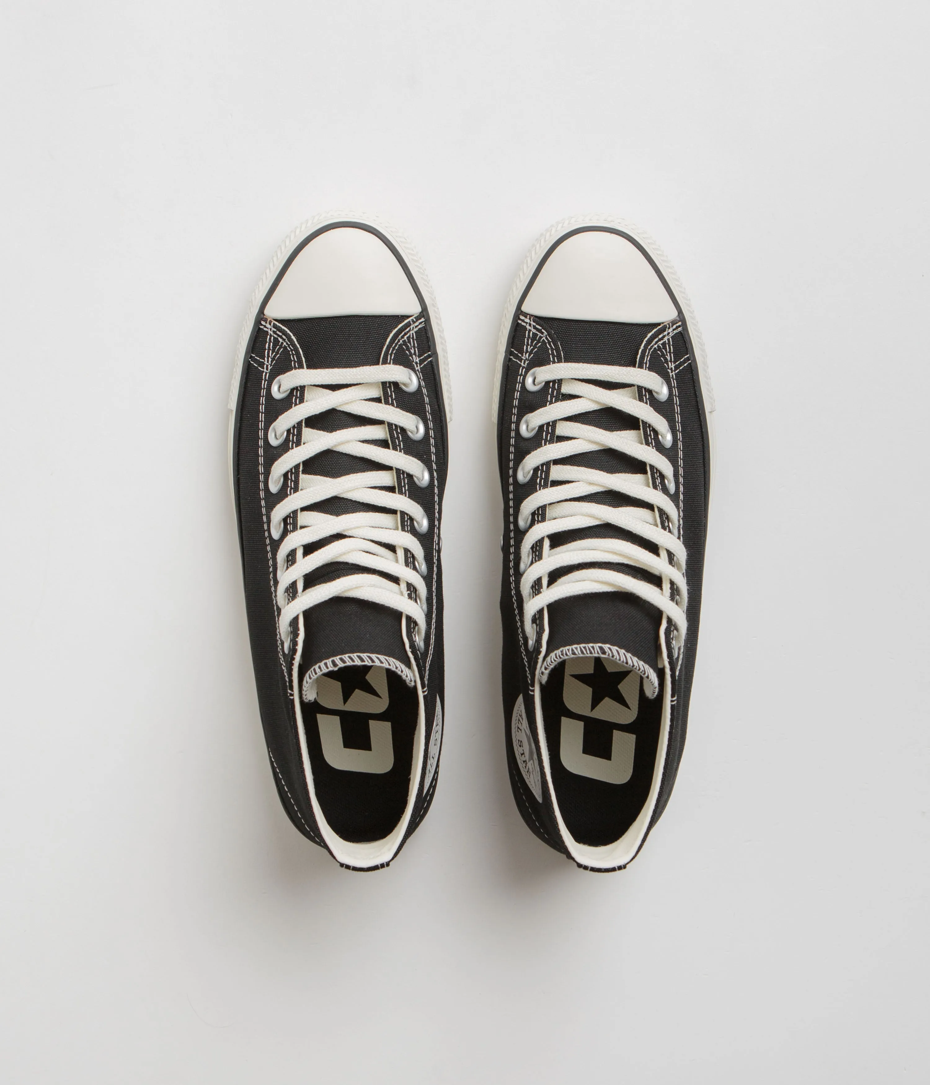 Converse Cons CTAS Pro Mid Cut Off Shoes - Black / Black / Egret Converse Shoes