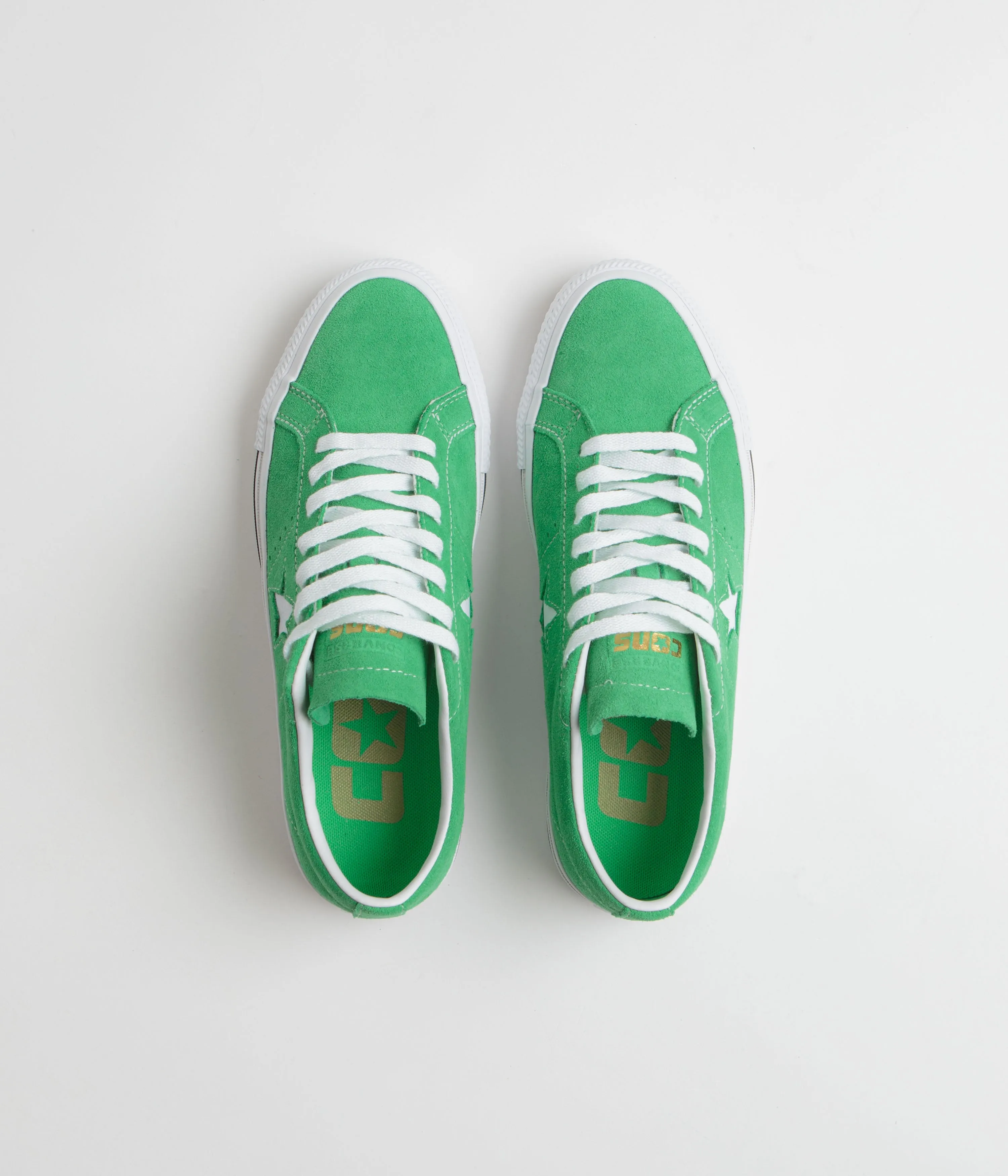 Converse Cons One Star Pro Ox Shoes - Apex Green / White / Black Converse Shoes