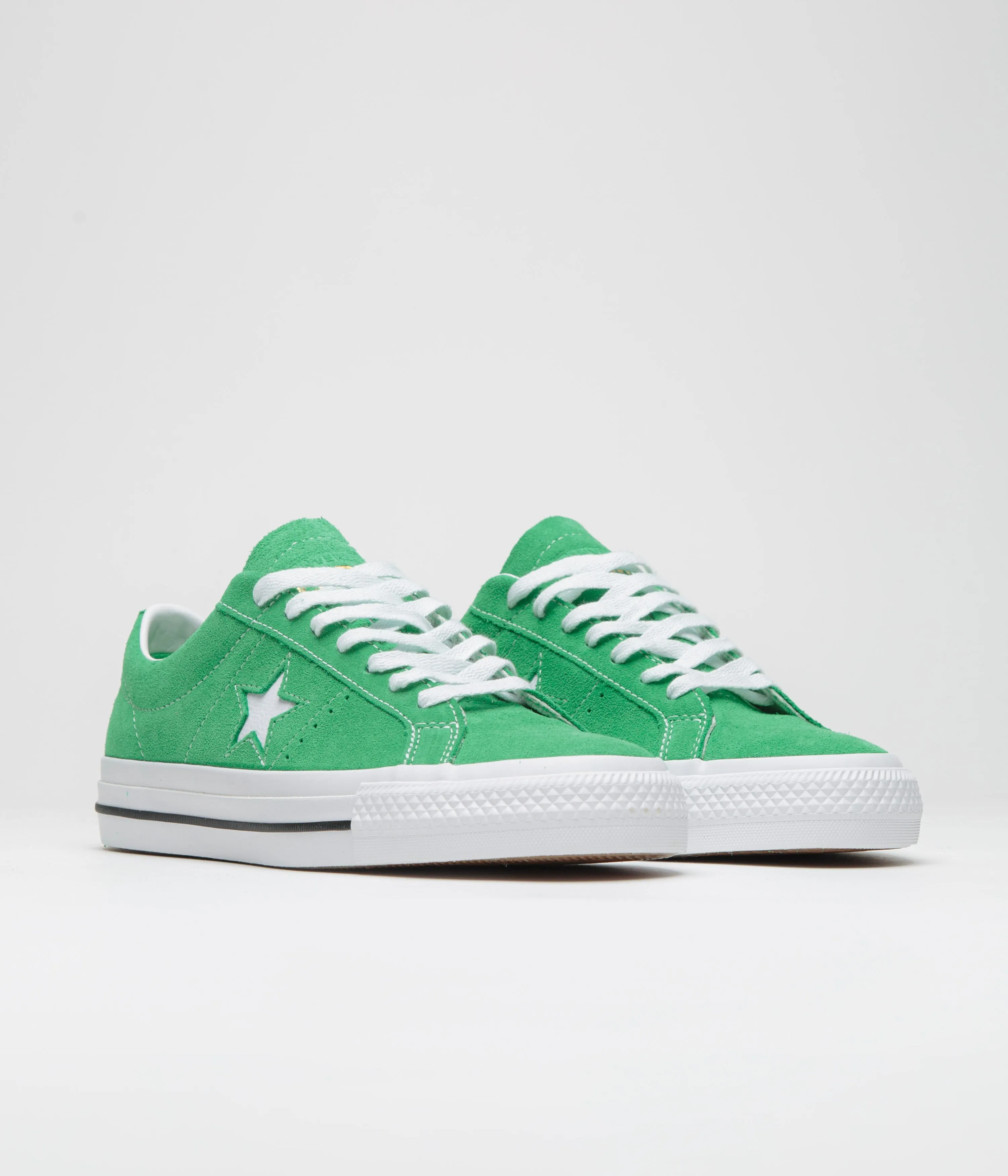 Converse Cons One Star Pro Ox Shoes - Apex Green / White / Black Converse Shoes