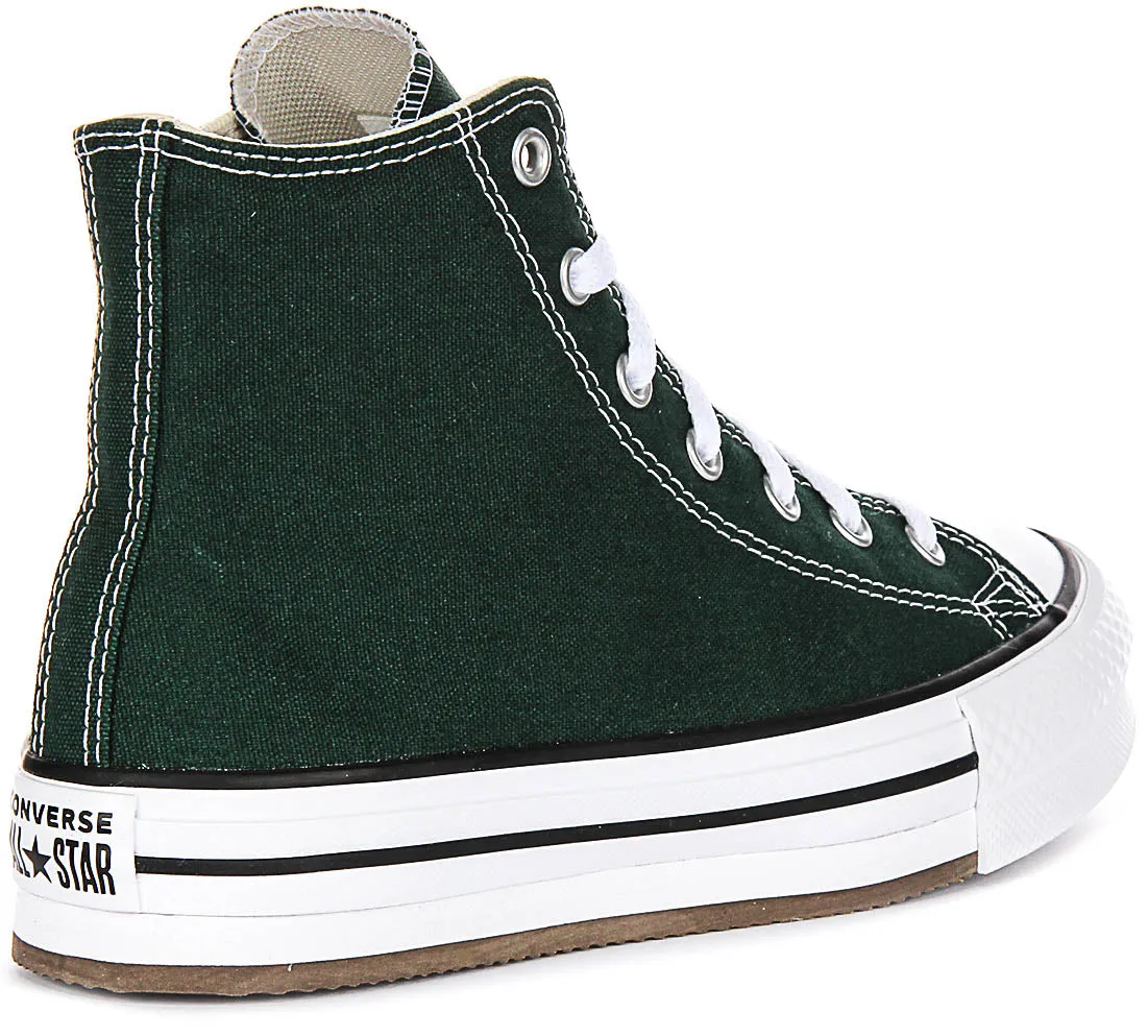 Converse CT All Star Eva Lift A09291C In Green For Junior Shoes Converse