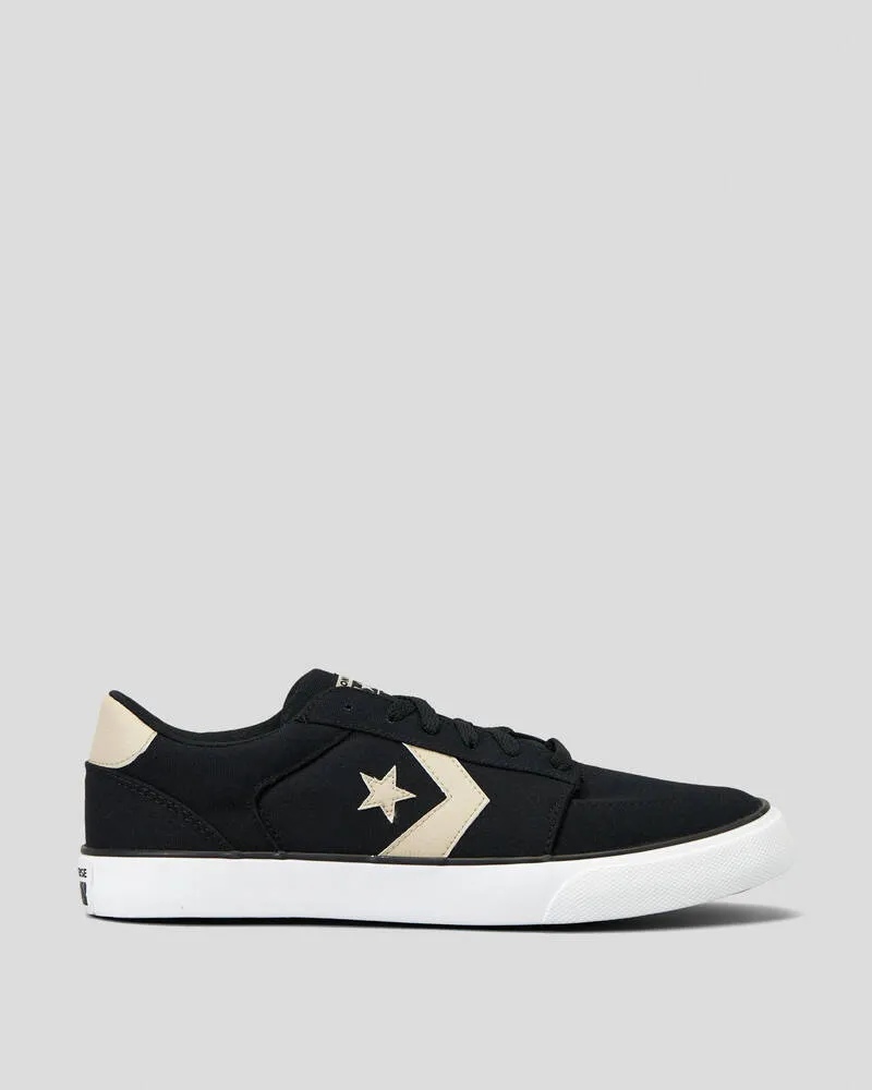 CONVERSE MEN'S BELMONT LOW BLACK/STONE SNEAKER SHOES Shoes_Mens-Converse