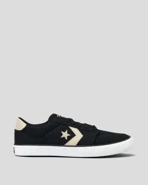 CONVERSE MEN'S BELMONT LOW BLACK/STONE SNEAKER SHOES Shoes_Mens-Converse
