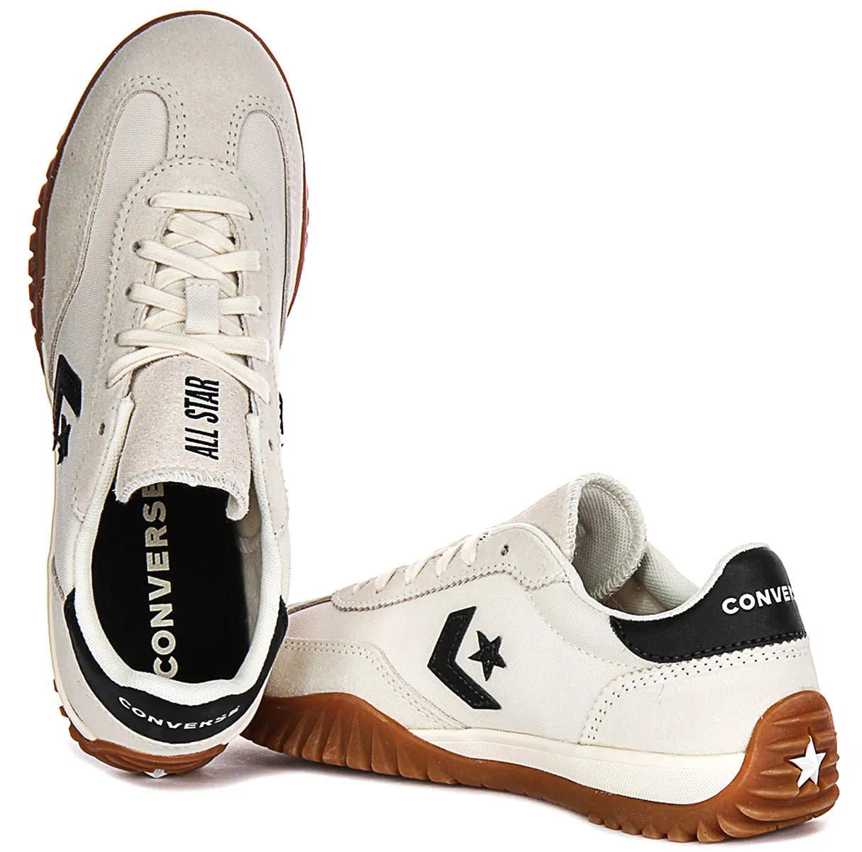 Converse Run Star Trainers A08262C In White Black Shoes Converse