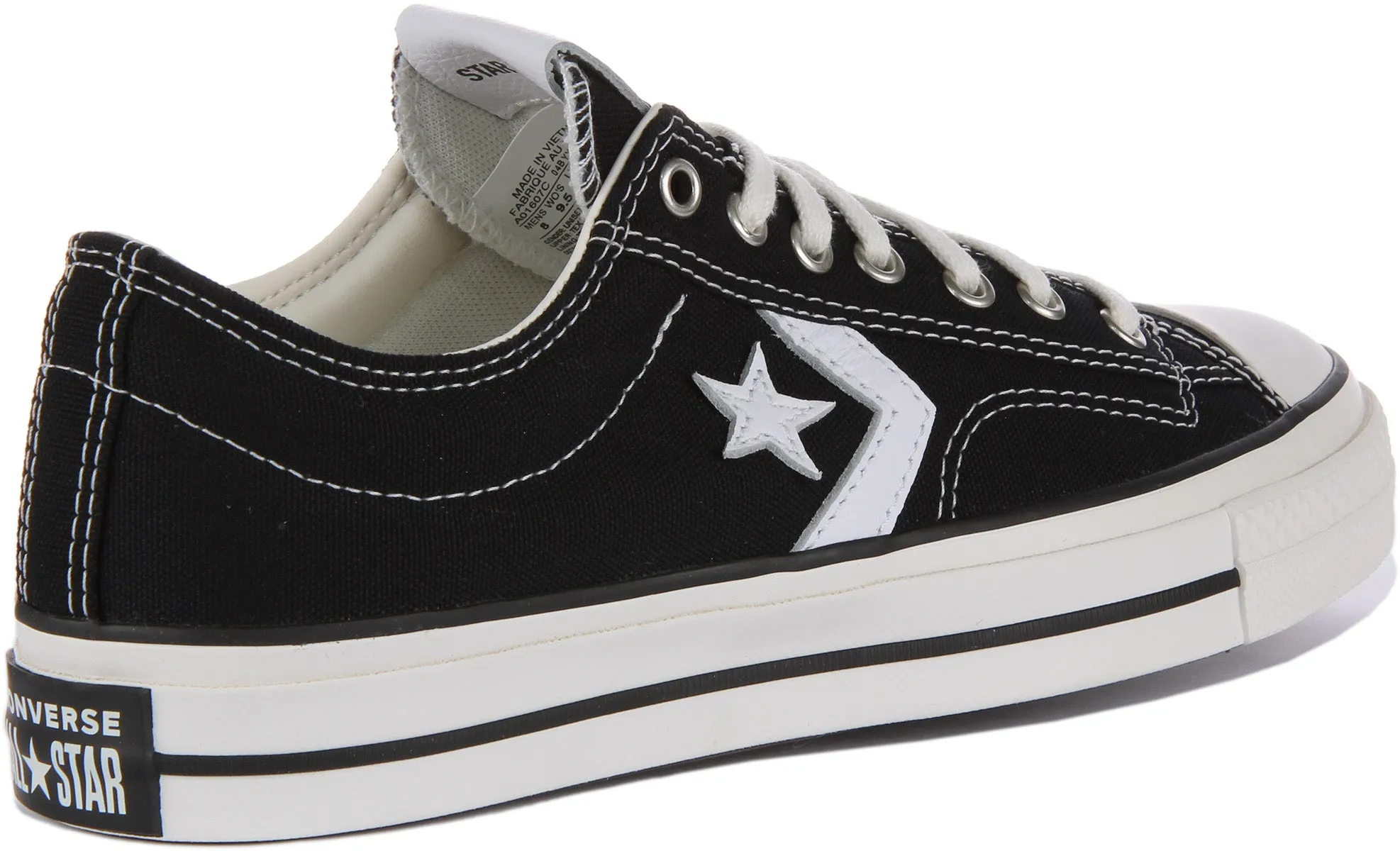 Converse Star Player 76 A01607C In Black White Shoes Converse