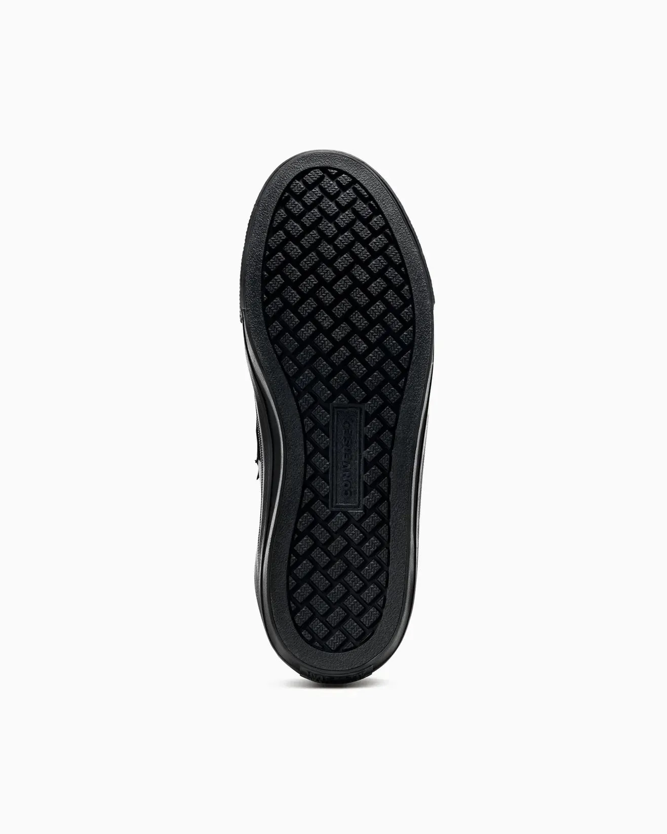 CONVERSE UNISEX CONVERSE SPORT CASUAL FAUX LEATHER LOW TOP BLACK MONO BLACK SHOES Shoes_Mens-Converse