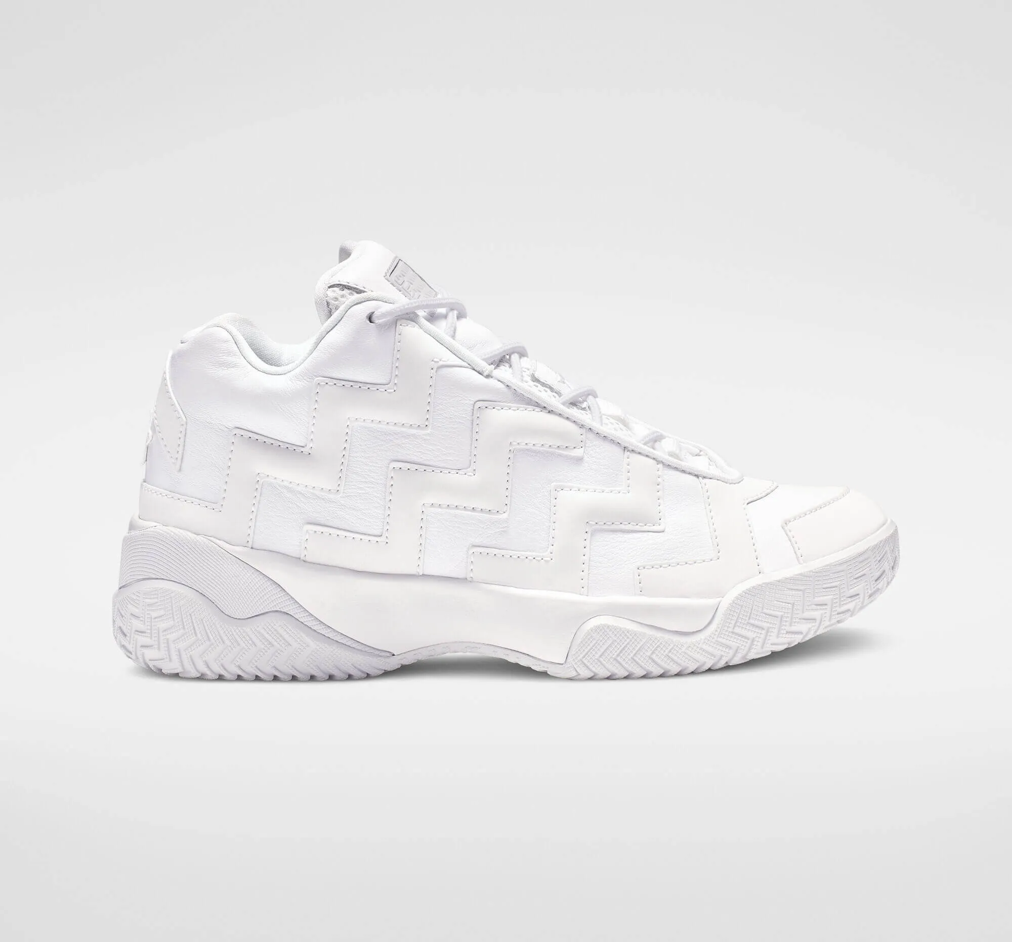 Converse Voltage Mid Ladies Triple White Leather High Top Sneakers ecco Shoes