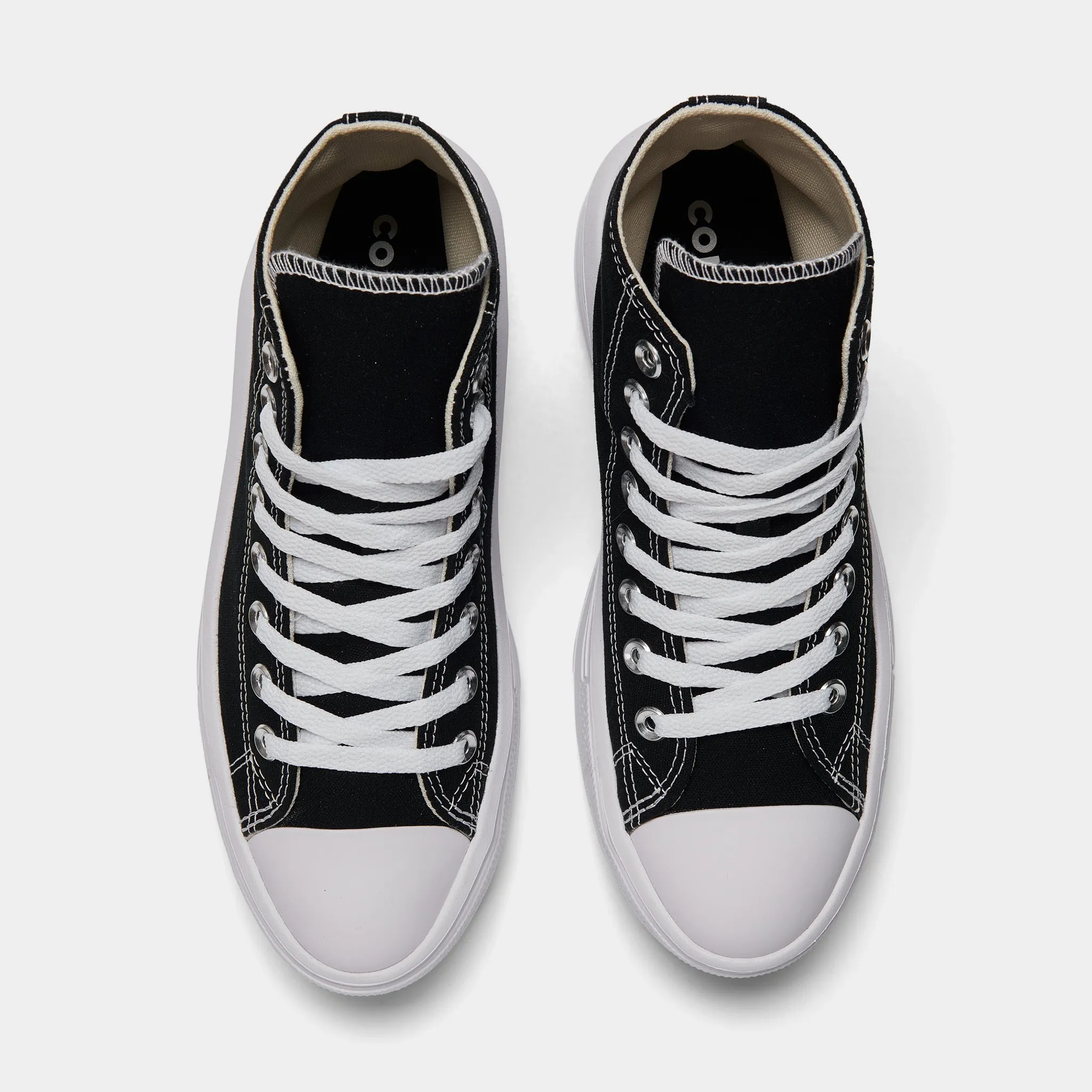 Converse Women's Chuck Taylor All Star Move Hi Black / Natural Ivory - White Converse Shoes