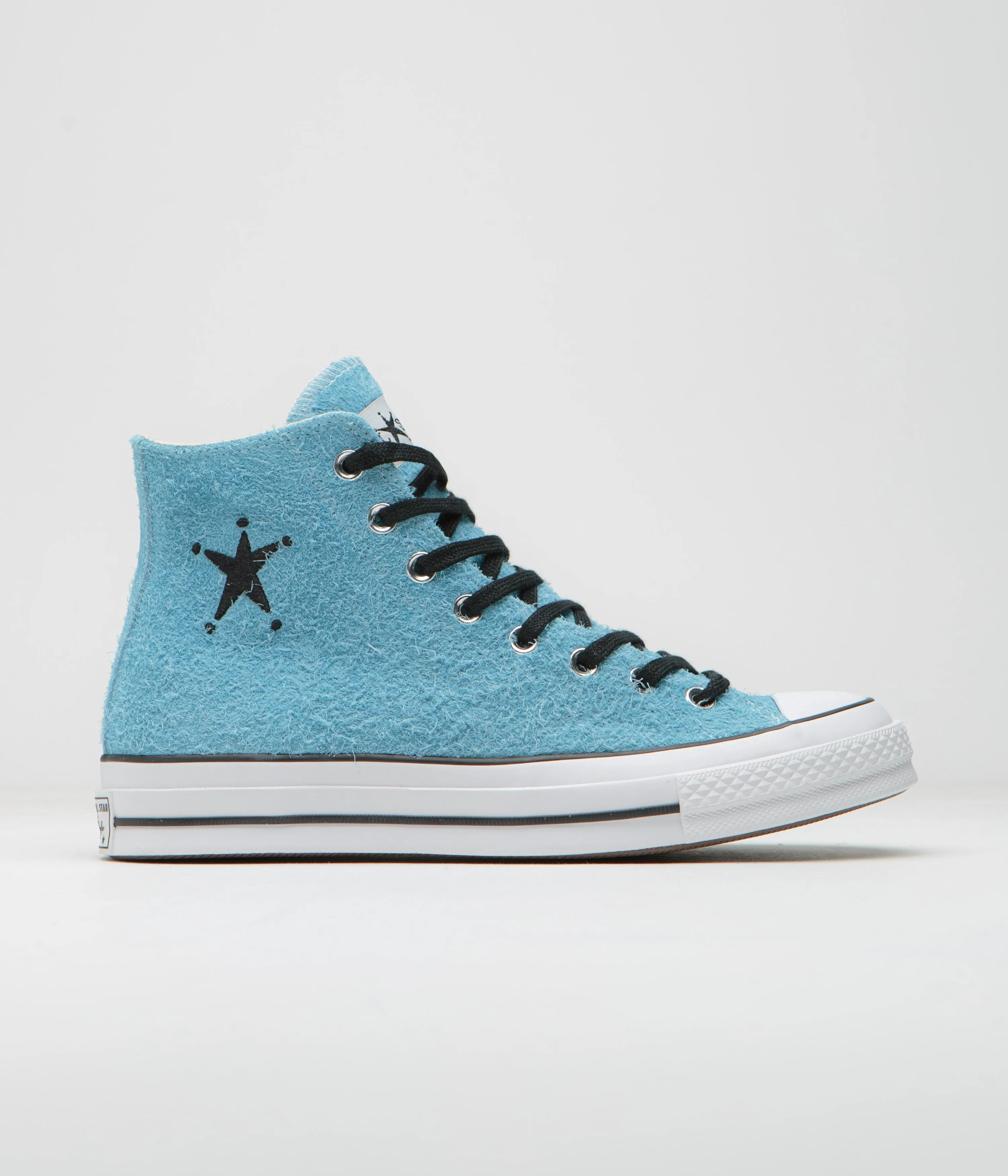 Converse x Stussy Chuck 70 Hi Shoes - Sky Blue Converse Shoes